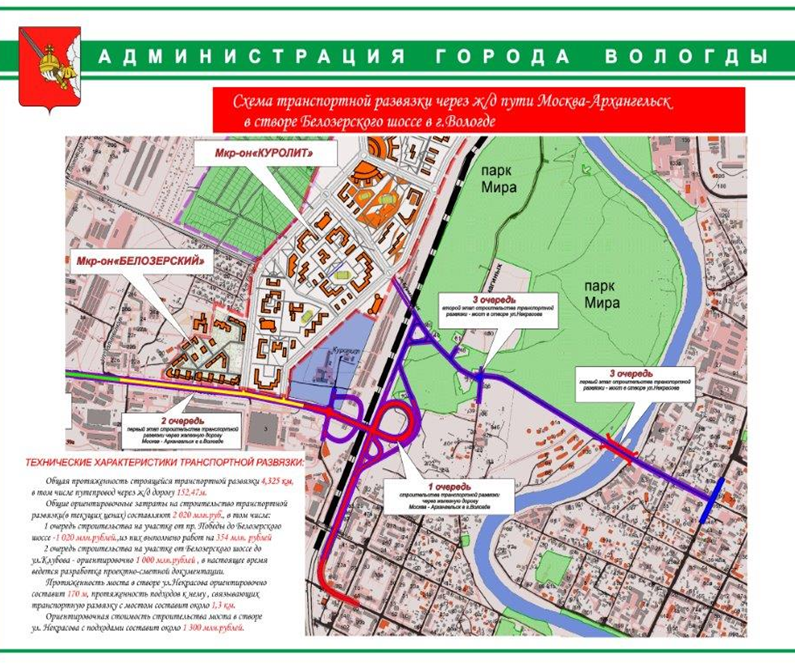 Малое транспортное кольцо вологда схема проезда